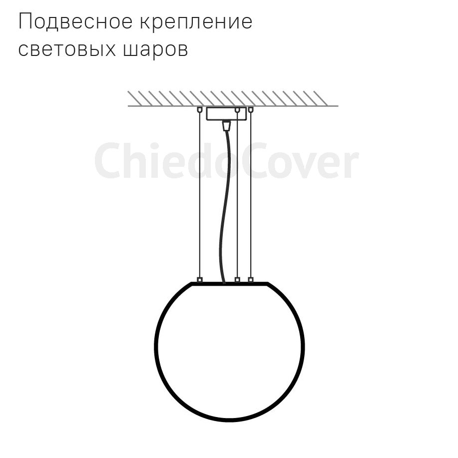 Купить Светящийся шар Minge 1000 мм за 15 690 руб в категории Уличное  освещение