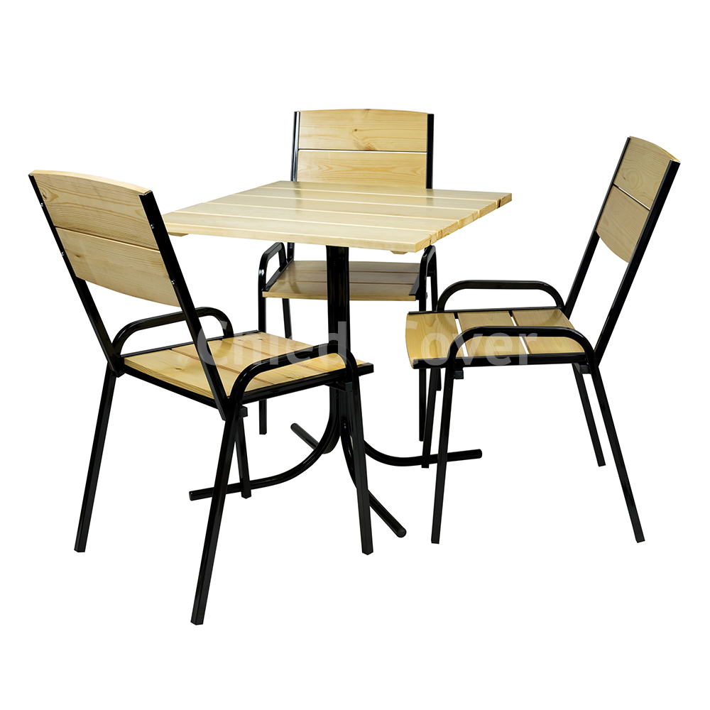 Набор мебели 4пр стол(бук) + 4стула(морская волна) Veno