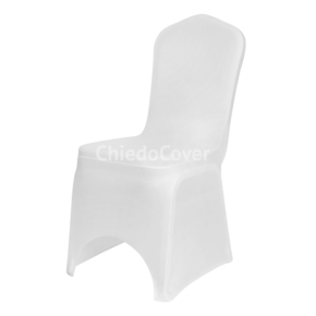 Чехол банкетный для стула Изо белый из ткани